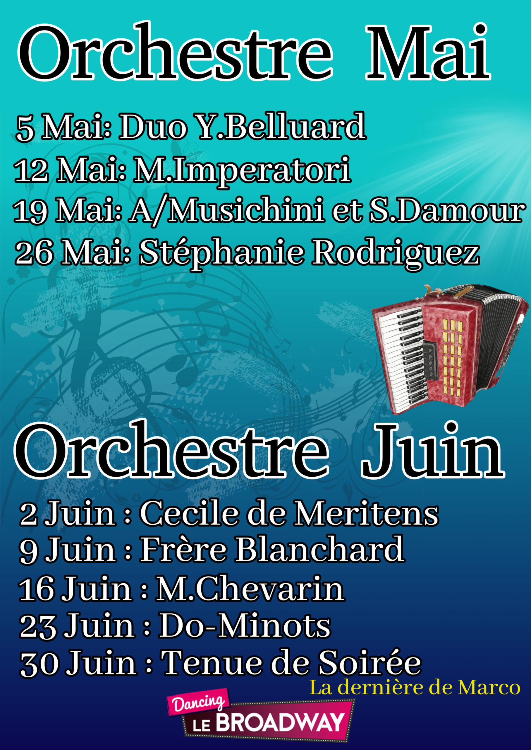 Le programme du mois