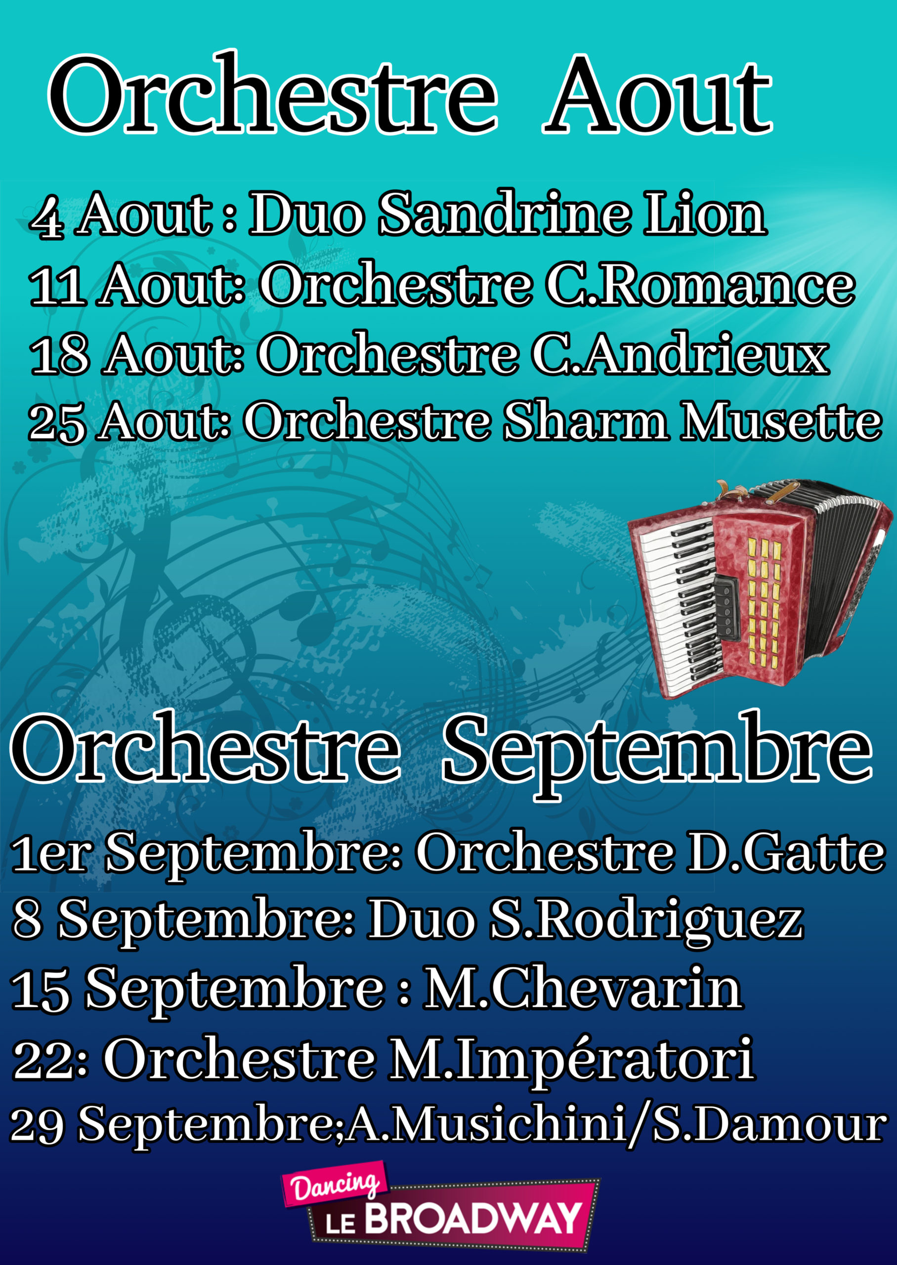Le programme du mois